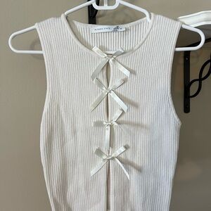 Altar'd State White Sleeveless Top, Size XS